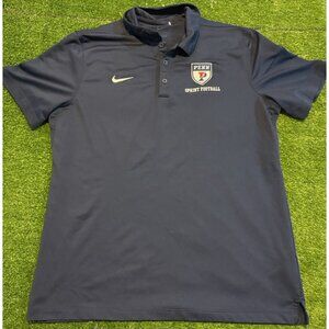 Pennsylvania Quakers polo mens large blue nike spring football lighweight 26